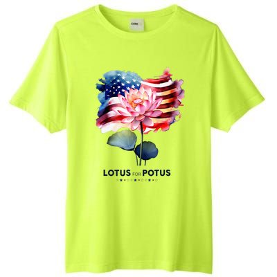 Lotus For Potus Kamala Harris 2024 President Election Vote Tall Fusion ChromaSoft Performance T-Shirt