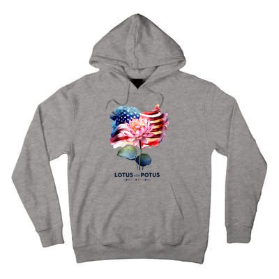 Lotus For Potus Kamala Harris 2024 President Election Vote Tall Hoodie