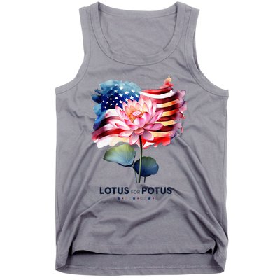 Lotus For Potus Kamala Harris 2024 President Election Vote Tank Top