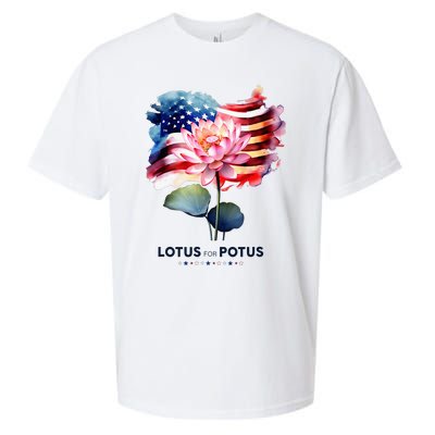 Lotus For Potus Kamala Harris 2024 President Election Vote Sueded Cloud Jersey T-Shirt