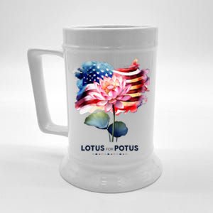 Lotus For Potus Kamala Harris 2024 President Election Vote Beer Stein