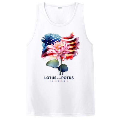 Lotus For Potus Kamala Harris 2024 President Election Vote PosiCharge Competitor Tank