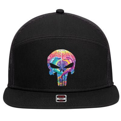 Lisa Frank Punisher 7 Panel Mesh Trucker Snapback Hat