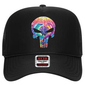 Lisa Frank Punisher High Crown Mesh Back Trucker Hat