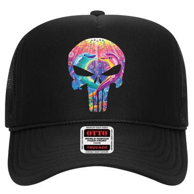 Lisa Frank Punisher High Crown Mesh Back Trucker Hat