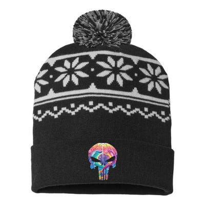 Lisa Frank Punisher USA-Made Snowflake Beanie