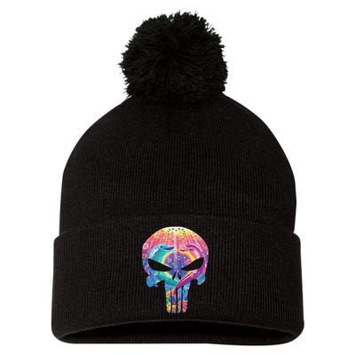 Lisa Frank Punisher Pom Pom 12in Knit Beanie