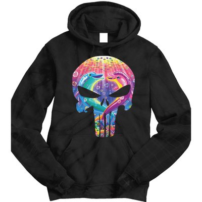 Lisa Frank Punisher Tie Dye Hoodie