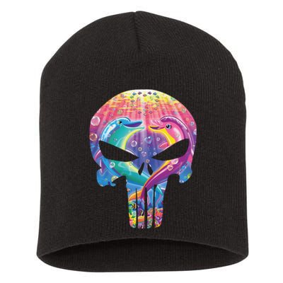 Lisa Frank Punisher Short Acrylic Beanie