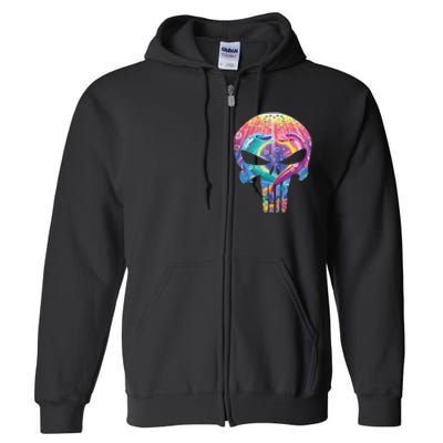 Lisa Frank Punisher Full Zip Hoodie