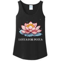 Lotus For Potus Kamala Harris President Campaign 2024 Ladies Essential Tank