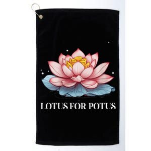 Lotus For Potus Kamala Harris President Campaign 2024 Platinum Collection Golf Towel