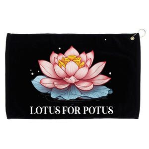 Lotus For Potus Kamala Harris President Campaign 2024 Grommeted Golf Towel