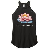 Lotus For Potus Kamala Harris President Campaign 2024 Women's Perfect Tri Rocker Tank