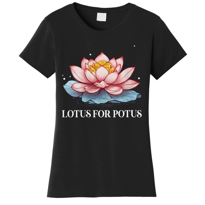 Lotus For Potus Kamala Harris President Campaign 2024 Women's T-Shirt