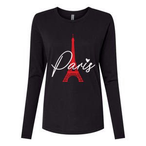 Love From Paris The Eiffel Tower A Love Sign From France Gift Womens Cotton Relaxed Long Sleeve T-Shirt