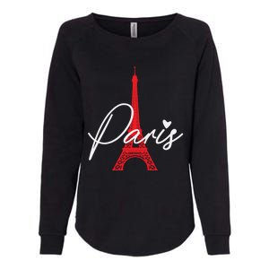 Love From Paris The Eiffel Tower A Love Sign From France Gift Womens California Wash Sweatshirt