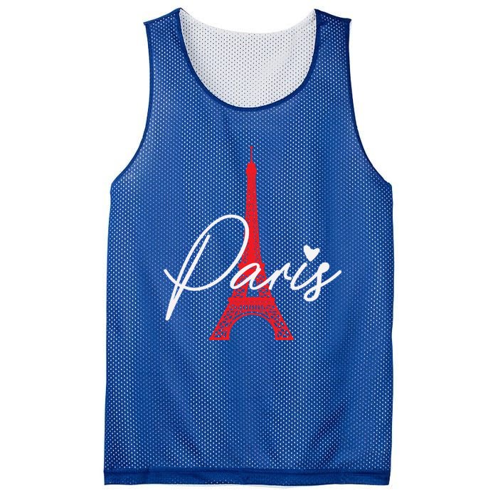 Love From Paris The Eiffel Tower A Love Sign From France Gift Mesh Reversible Basketball Jersey Tank