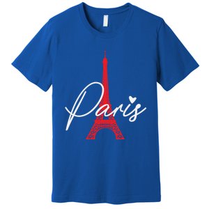 Love From Paris The Eiffel Tower A Love Sign From France Gift Premium T-Shirt