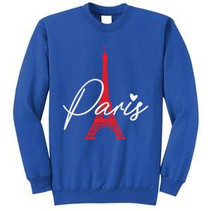 Love From Paris The Eiffel Tower A Love Sign From France Gift Tall Sweatshirt