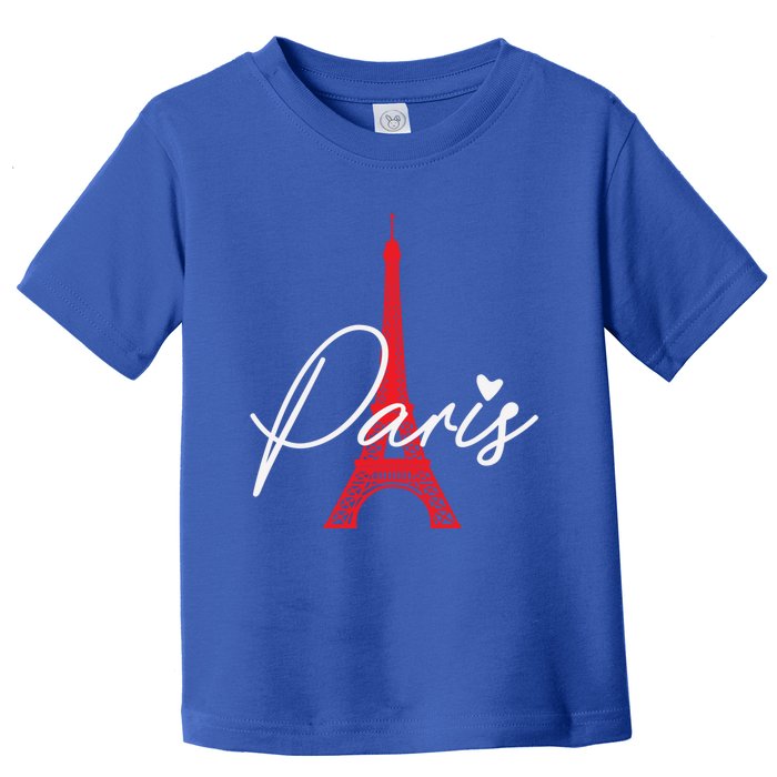 Love From Paris The Eiffel Tower A Love Sign From France Gift Toddler T-Shirt