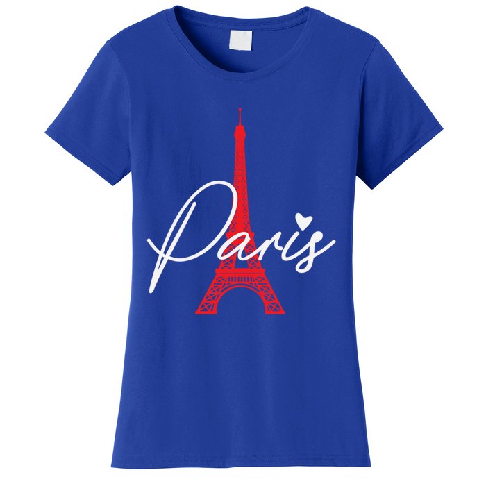 Love From Paris The Eiffel Tower A Love Sign From France Gift Women's T-Shirt