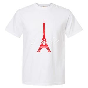 Love From Paris The Eiffel Tower A Love Sign From France Gift Garment-Dyed Heavyweight T-Shirt