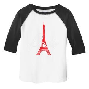 Love From Paris The Eiffel Tower A Love Sign From France Gift Toddler Fine Jersey T-Shirt