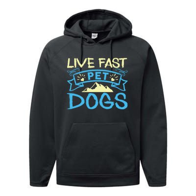 Live Fast Pet Dogs Performance Fleece Hoodie