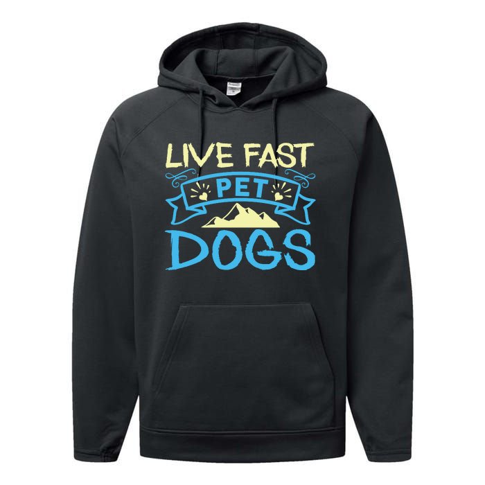 Live Fast Pet Dogs Performance Fleece Hoodie