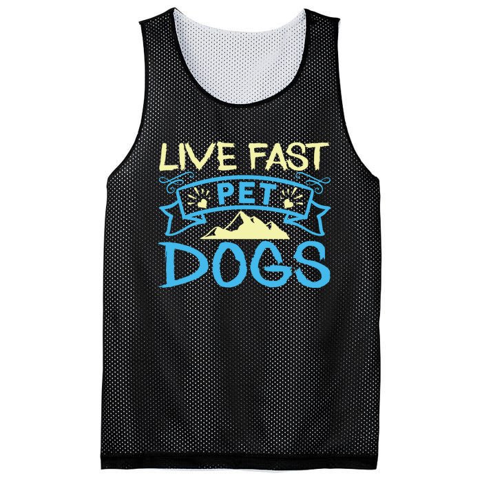 Live Fast Pet Dogs Mesh Reversible Basketball Jersey Tank