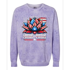 Lotus For Potus Kamala Harris 2024 President Trend Election Colorblast Crewneck Sweatshirt