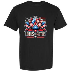 Lotus For Potus Kamala Harris 2024 President Trend Election Garment-Dyed Heavyweight T-Shirt