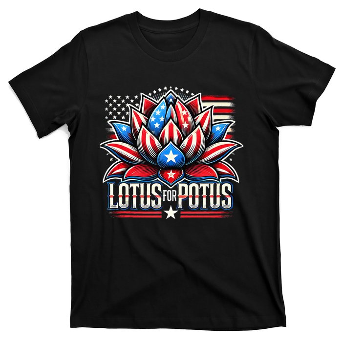 Lotus For Potus Kamala Harris 2024 President Trend Election T-Shirt