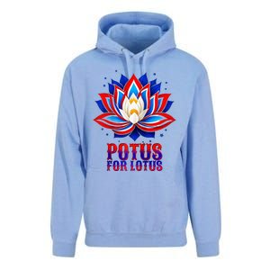 Lotus For Potus Kamala Harris 2024 President Trend Election Raglan Baseball Unisex Surf Hoodie