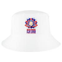 Lotus For Potus Kamala Harris 2024 President Trend Election Raglan Baseball Cool Comfort Performance Bucket Hat