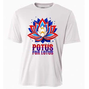 Lotus For Potus Kamala Harris 2024 President Trend Election Raglan Baseball Cooling Performance Crew T-Shirt