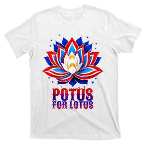 Lotus For Potus Kamala Harris 2024 President Trend Election Raglan Baseball T-Shirt