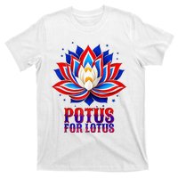 Lotus For Potus Kamala Harris 2024 President Trend Election Raglan Baseball T-Shirt