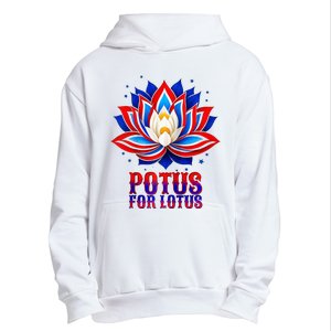 Lotus For Potus Kamala Harris 2024 President Trend Election Raglan Baseball Urban Pullover Hoodie