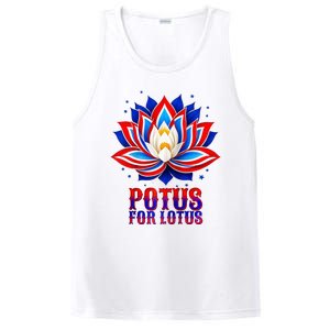 Lotus For Potus Kamala Harris 2024 President Trend Election Raglan Baseball PosiCharge Competitor Tank