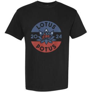 Lotus For Potus Kamala Harris 2024 Presidential Campaign Garment-Dyed Heavyweight T-Shirt