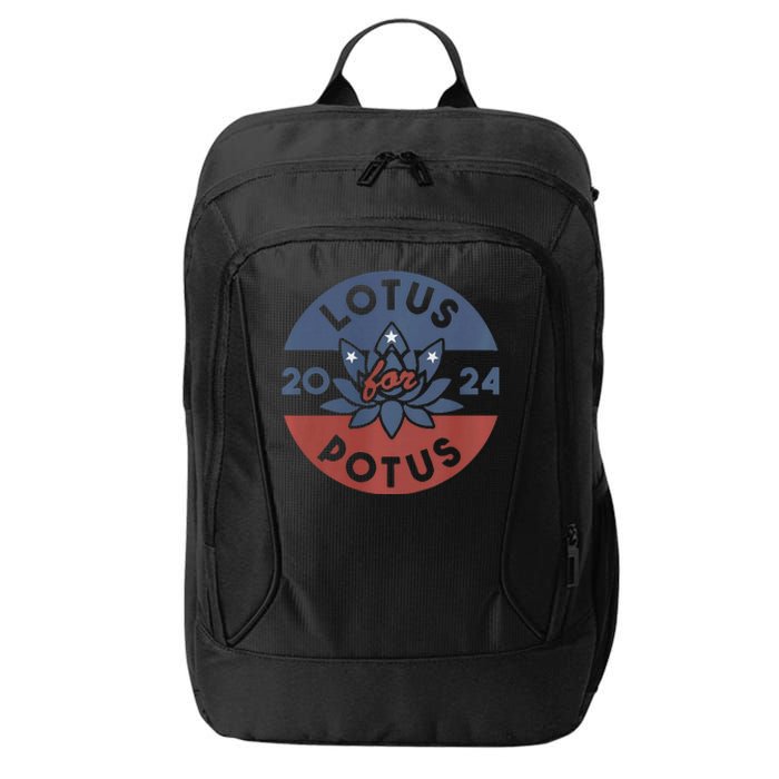 Lotus For Potus Kamala Harris 2024 Presidential Campaign City Backpack