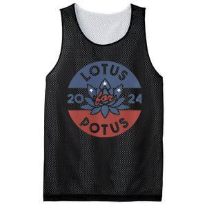 Lotus For Potus Kamala Harris 2024 Presidential Campaign Mesh Reversible Basketball Jersey Tank