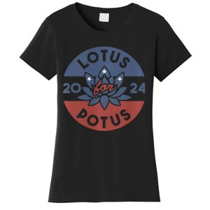 Lotus For Potus Kamala Harris 2024 Presidential Campaign Women's T-Shirt