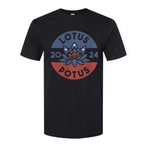 Lotus For Potus Kamala Harris 2024 Presidential Campaign Softstyle CVC T-Shirt