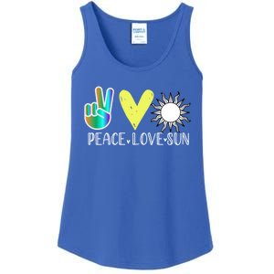 Love Flower Peace Sunshine Love Water Sun Gift Ladies Essential Tank