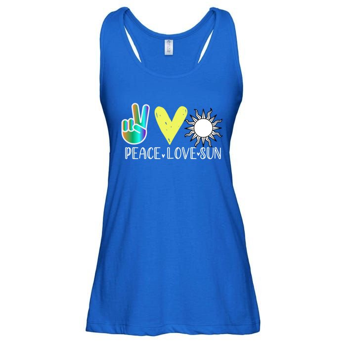 Love Flower Peace Sunshine Love Water Sun Gift Ladies Essential Flowy Tank