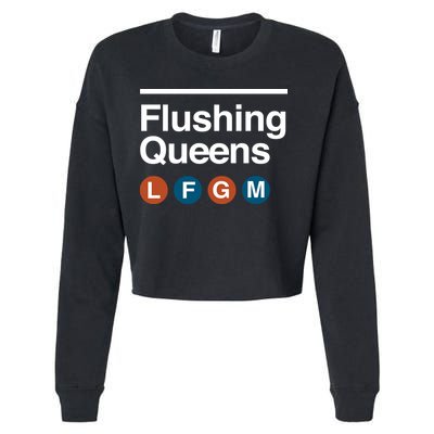 LFGM Flushing Queens Cropped Pullover Crew
