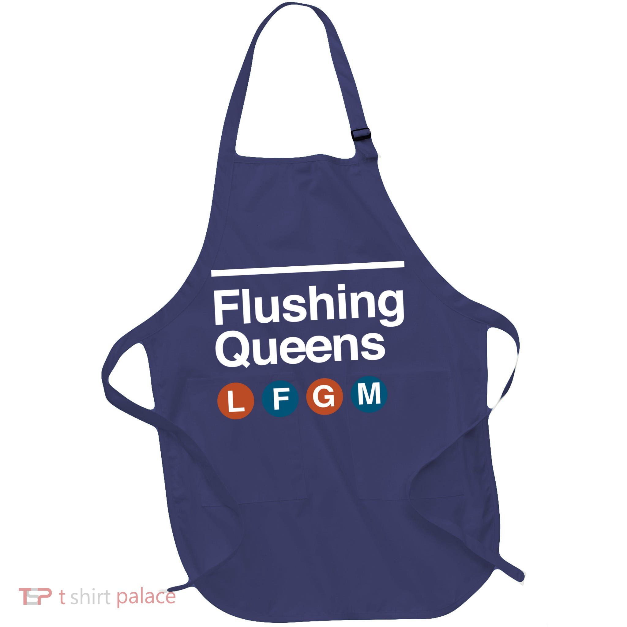 LFGM Flushing Queens Full-Length Apron With Pockets